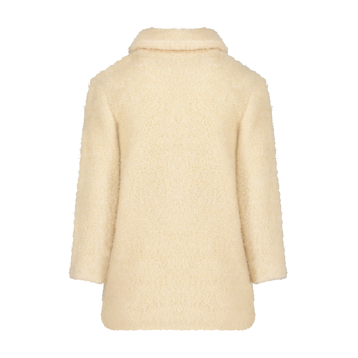 Girls Wool Boucle Coat - Cream - Denali Outerwear
