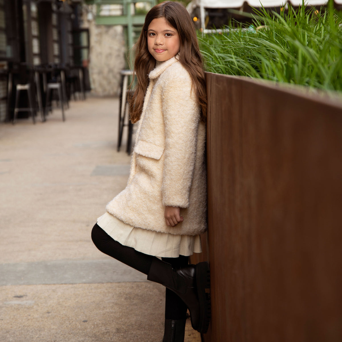 Girls Wool Boucle Coat - Denali Outerwear