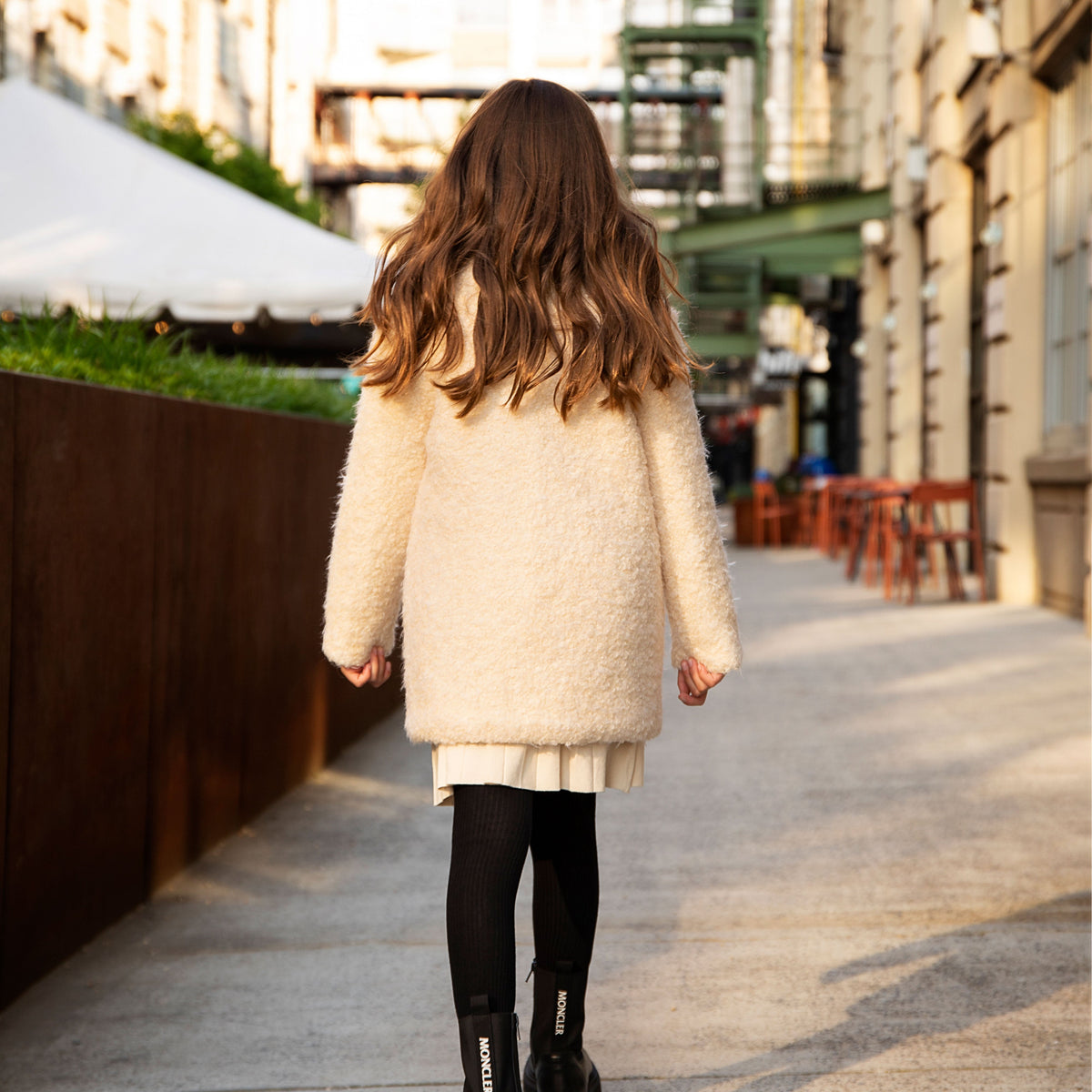 Girls Wool Boucle Coat - Denali Outerwear