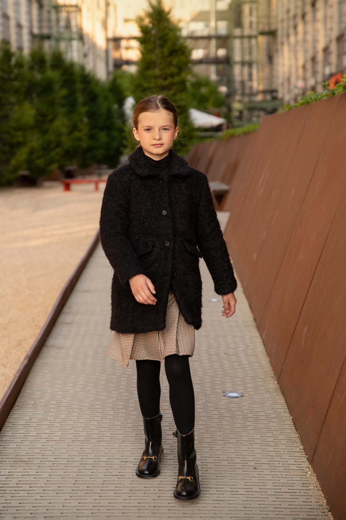 Girls Wool Boucle Coat - Denali Outerwear